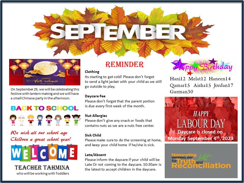 September '23 Month Newsletter​​